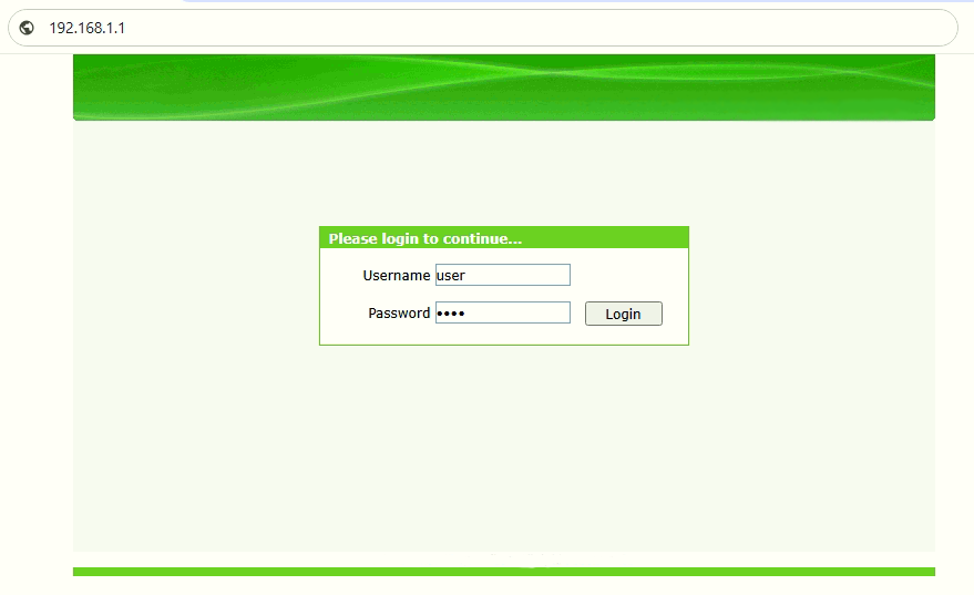 192.168.1.1 login