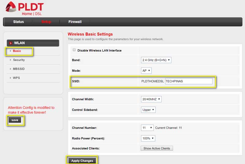 PLDT Router Change Wifi SSID