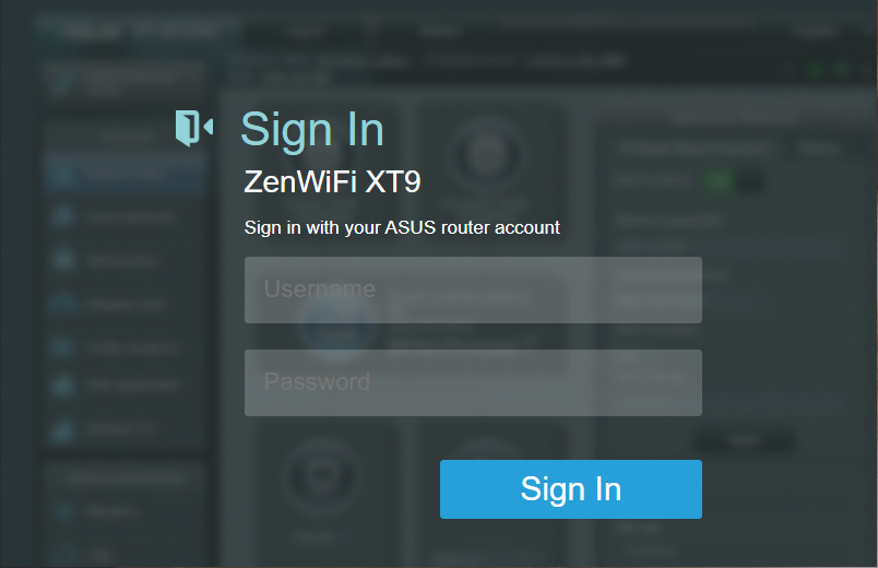 asus router login