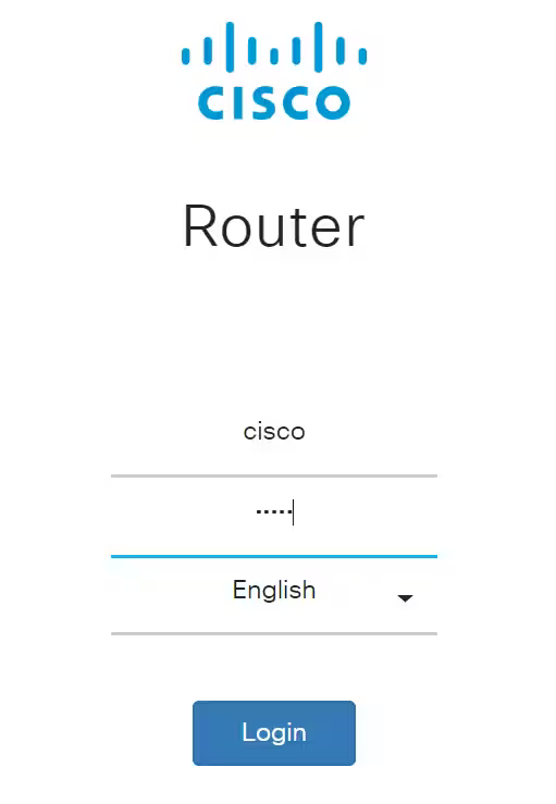 cisco router login
