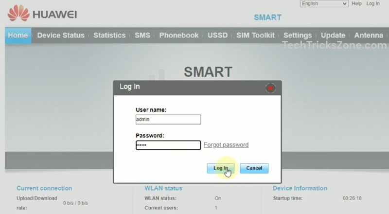 huawei router login