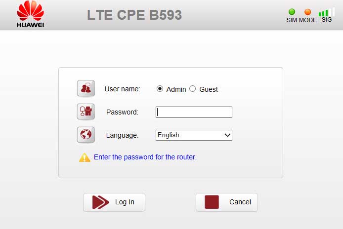 Homerouter.cpe login