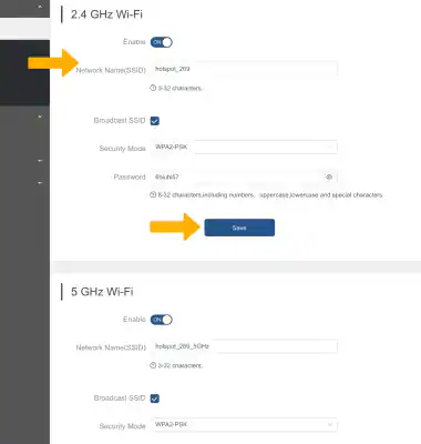 Hotspot.webui change WiFi name and password 2