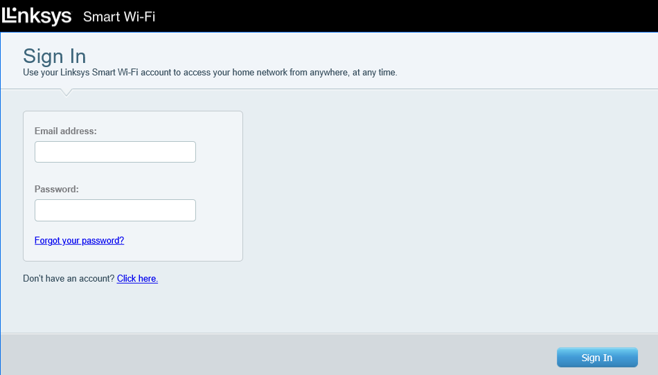 LinksysSmartWiFi.com login