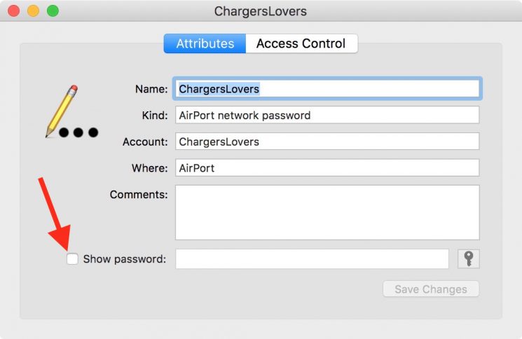 Mac show wifi password