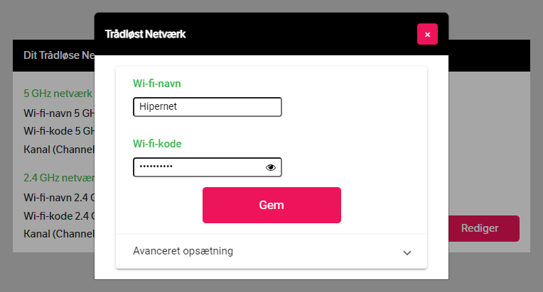 Mitwifi.dk change wifi network name-and-password 2
