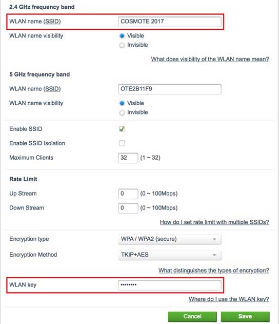Speedport.ip change Wi-Fi password