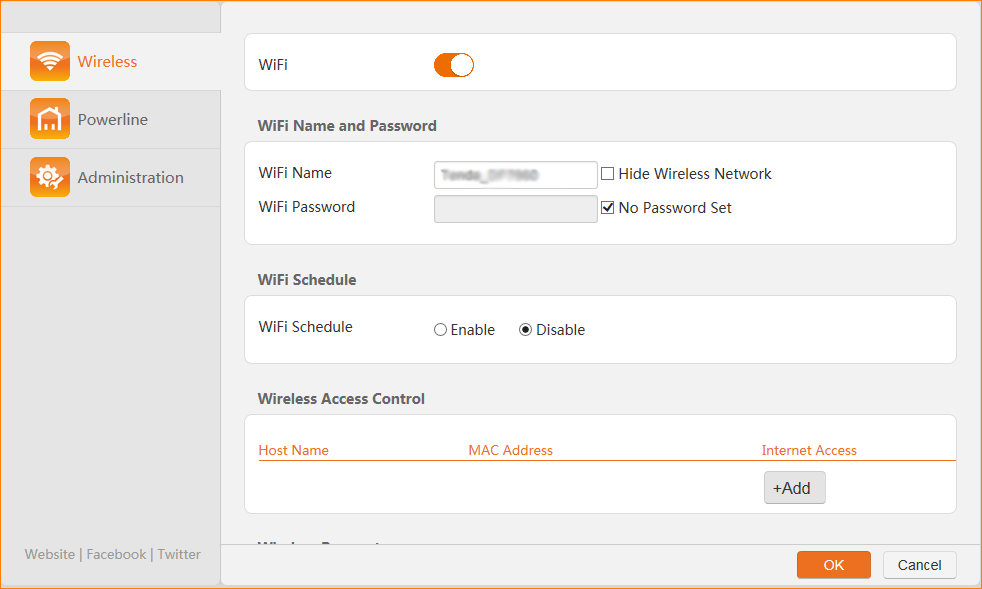 Tendawifi.com change WiFi SSID and Password