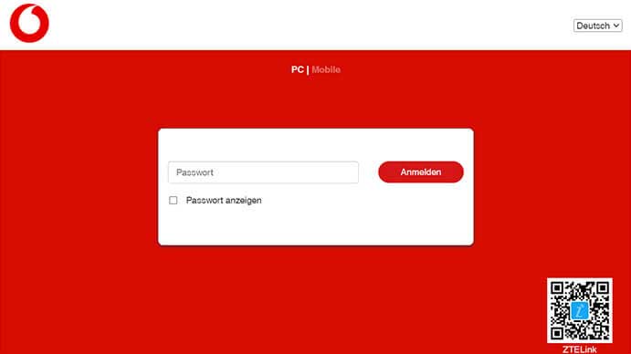 Vodafone GigaCube Login