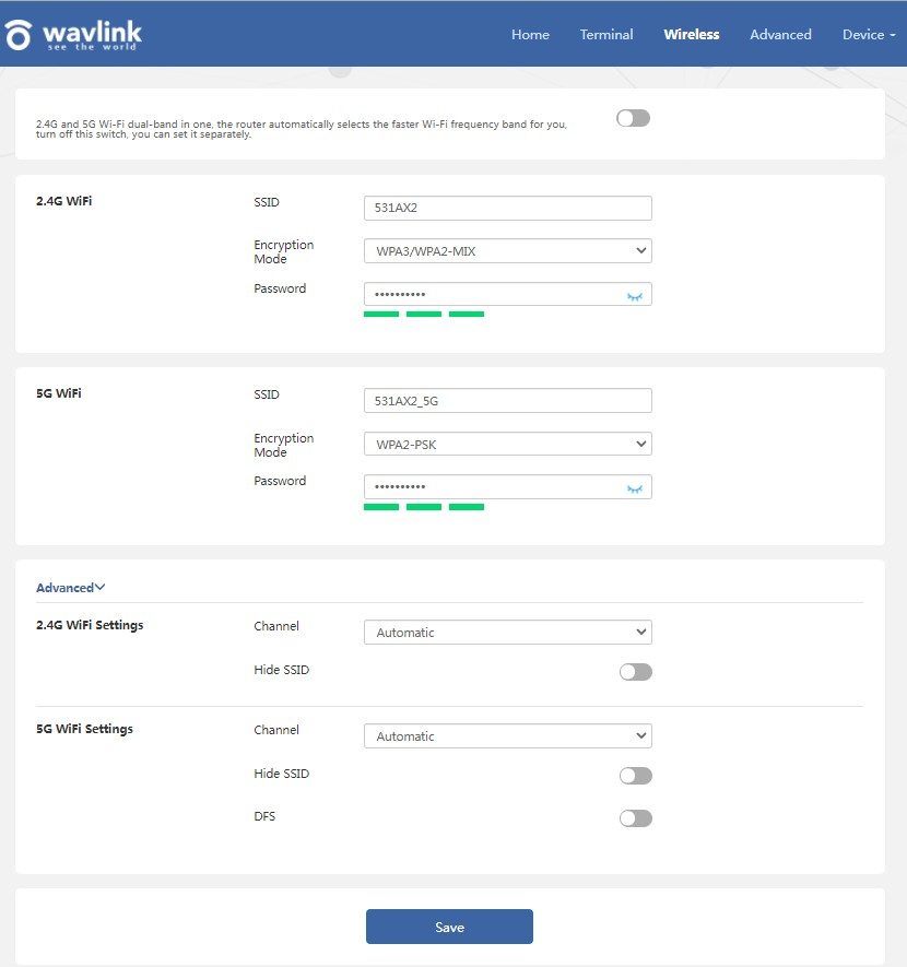 Wavlink router Wifi.wavlink.com wifi ssid password setup