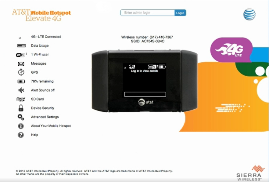 at&t mobile hotspot elevate 4g Att.elevate login