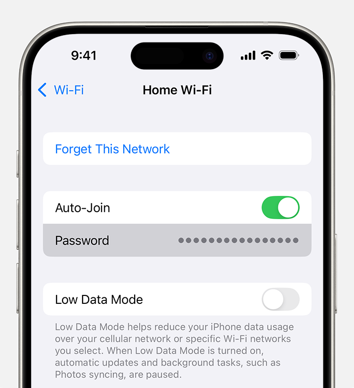 find wifi password on iphone ios
