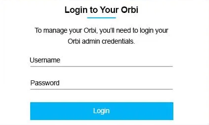 netgear orbi login