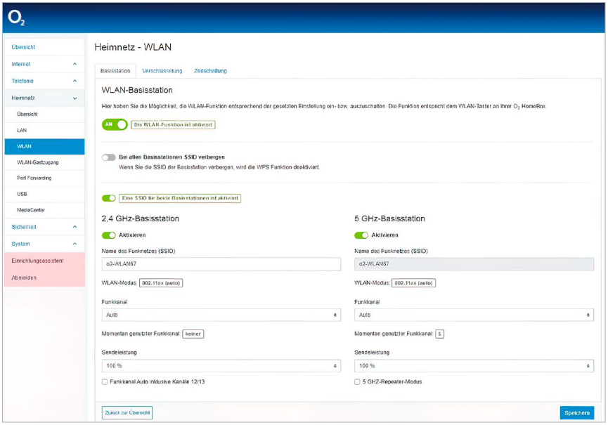o2.box o2 homebox change wifi name and password