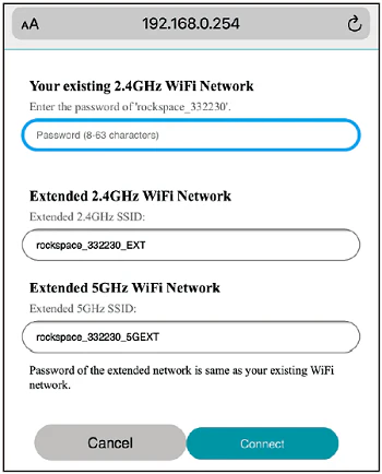 setup rock space WiFi extender 3