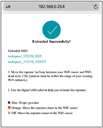setup rock space WiFi extender 4